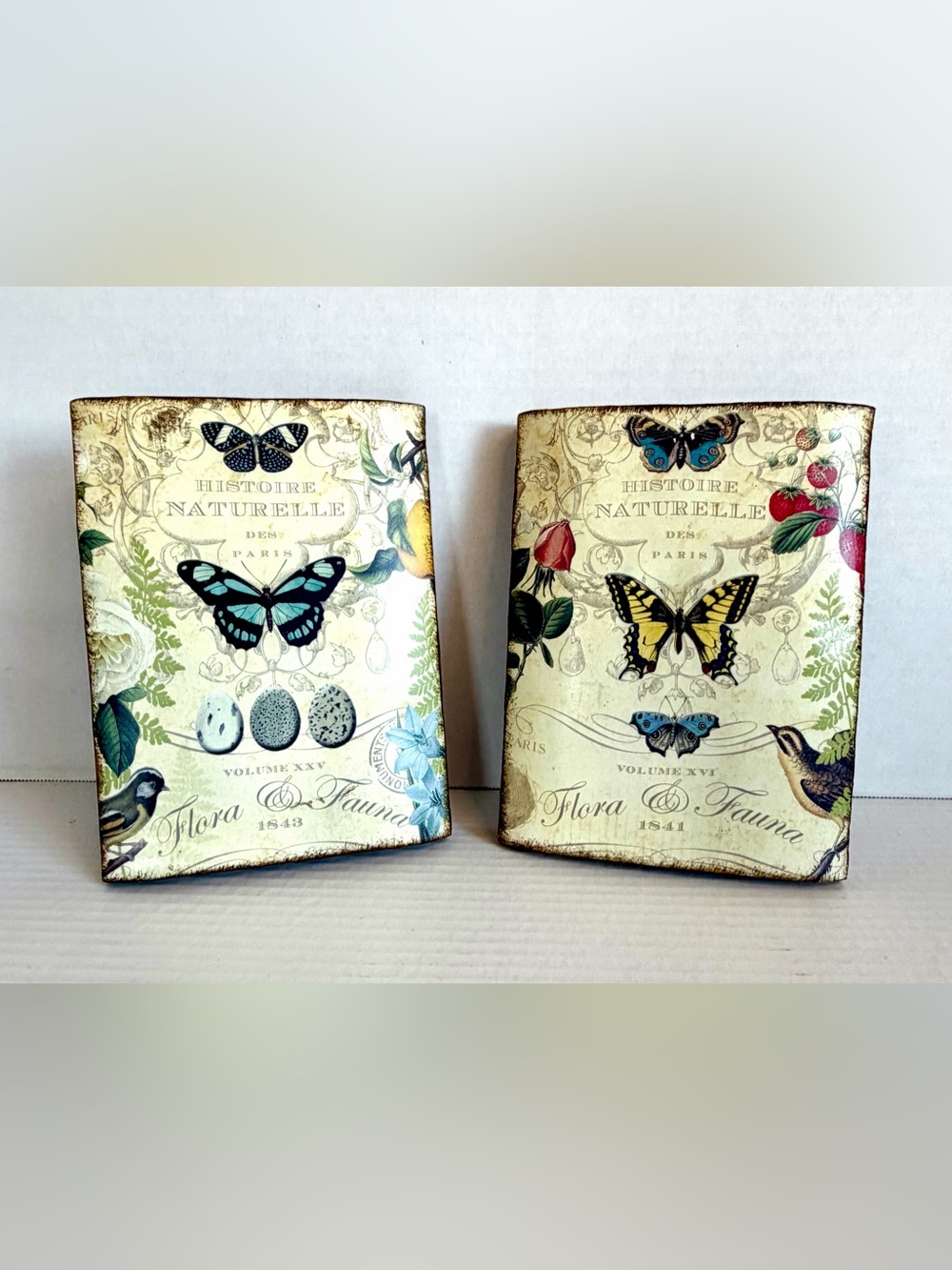 Botanical Wooden Wall Plaques - Set of 2